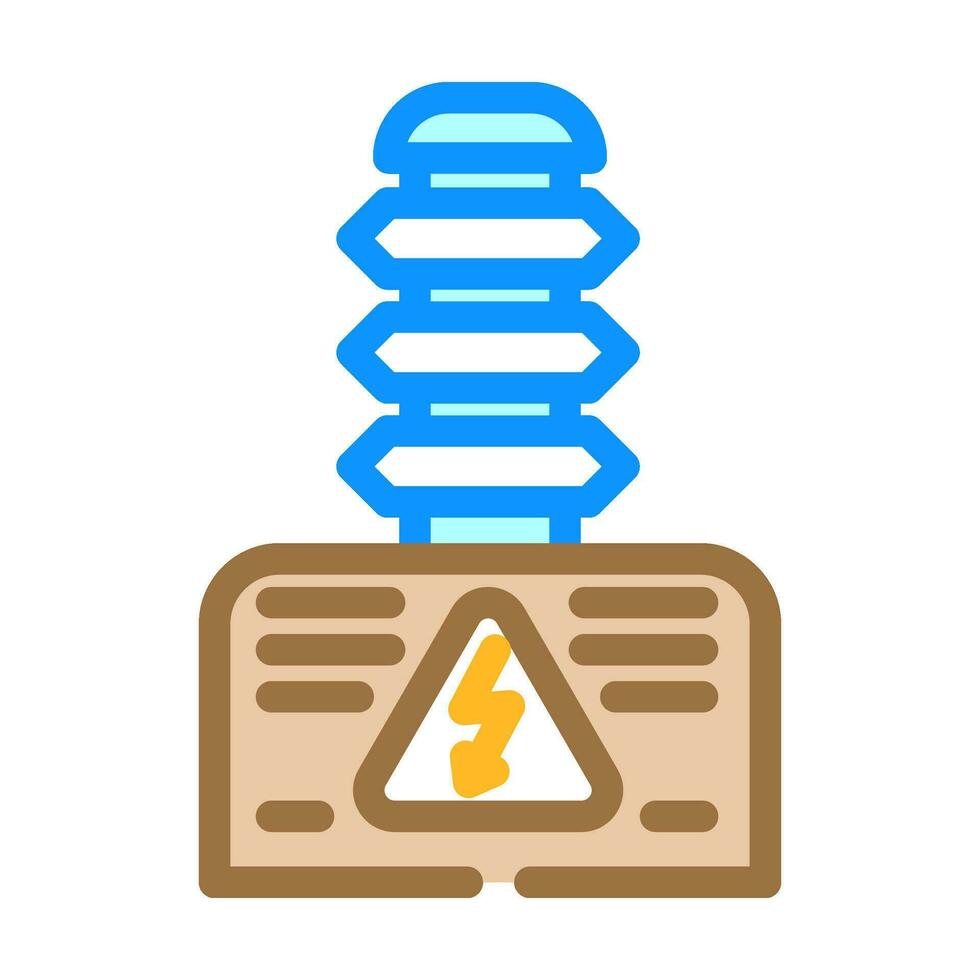 nascosto elettricità colore icona vettore illustrazione