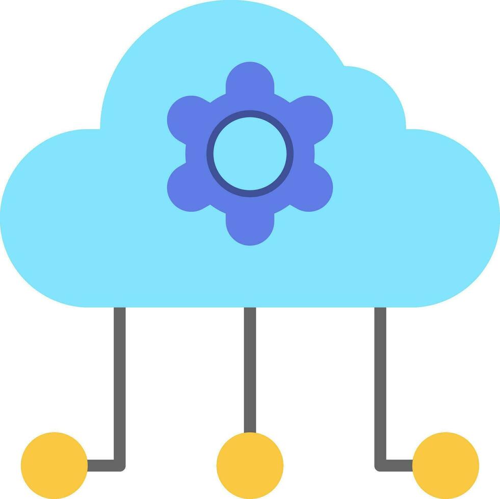 icona del vettore di cloud computing