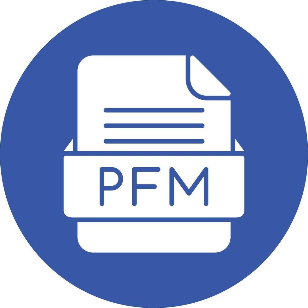 pfm file formato vettore icona