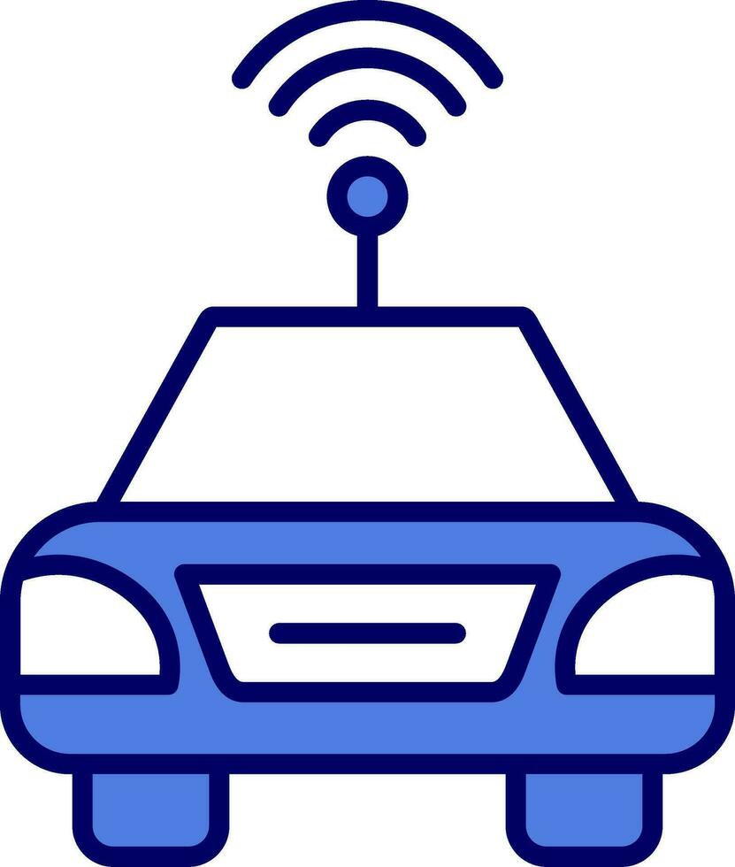 icona vettoriale auto autonoma