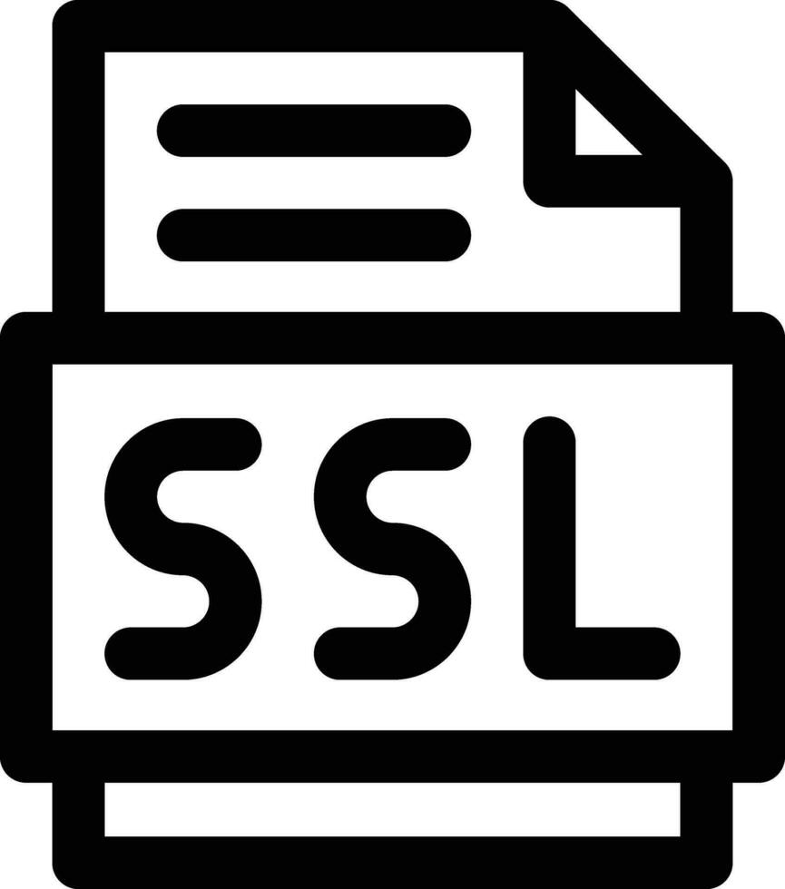 ssl file vettore icona