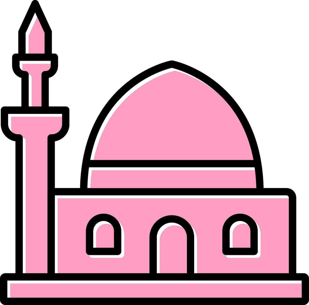 il profeti moschea vettore icona