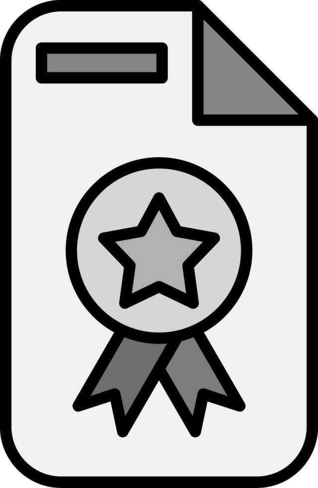 icona di vettore del certificato