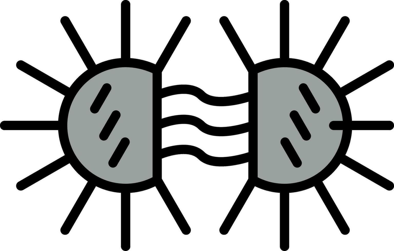 neisseria gonorrhoeae vettore icona