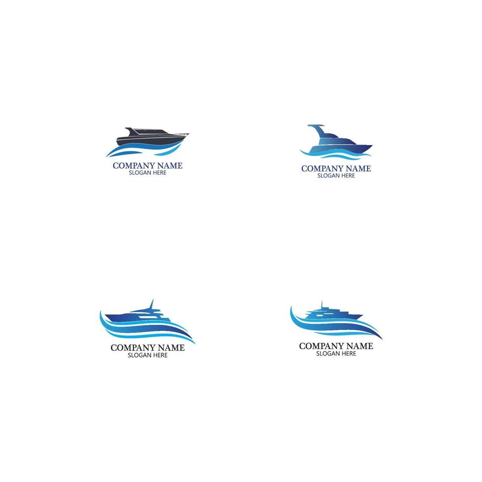 logo del motoscafo, set di raccolta del logo, concept design, simbolo, icona vettore