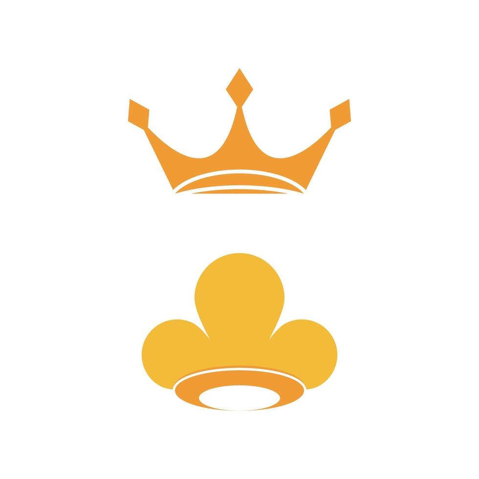 Progettazione dell & # 39; illustrazione dell & # 39; icona di vettore del modello di logo della corona
