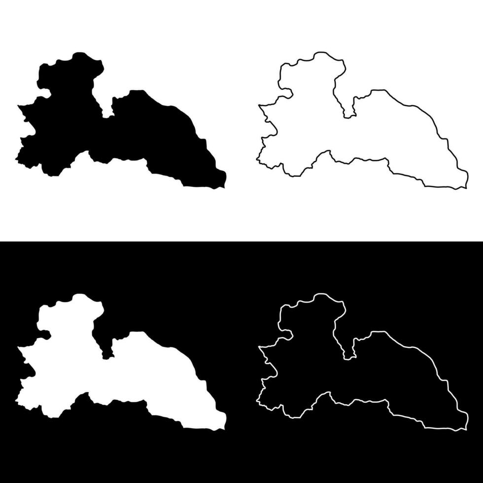 buono est regione carta geografica, amministrativo divisione di Ghana. vettore illustrazione.