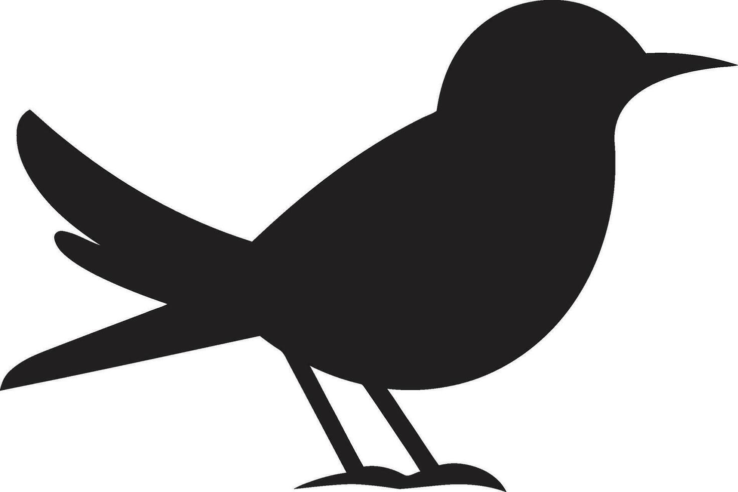 elegante falco logo cigno serenità simbolo vettore