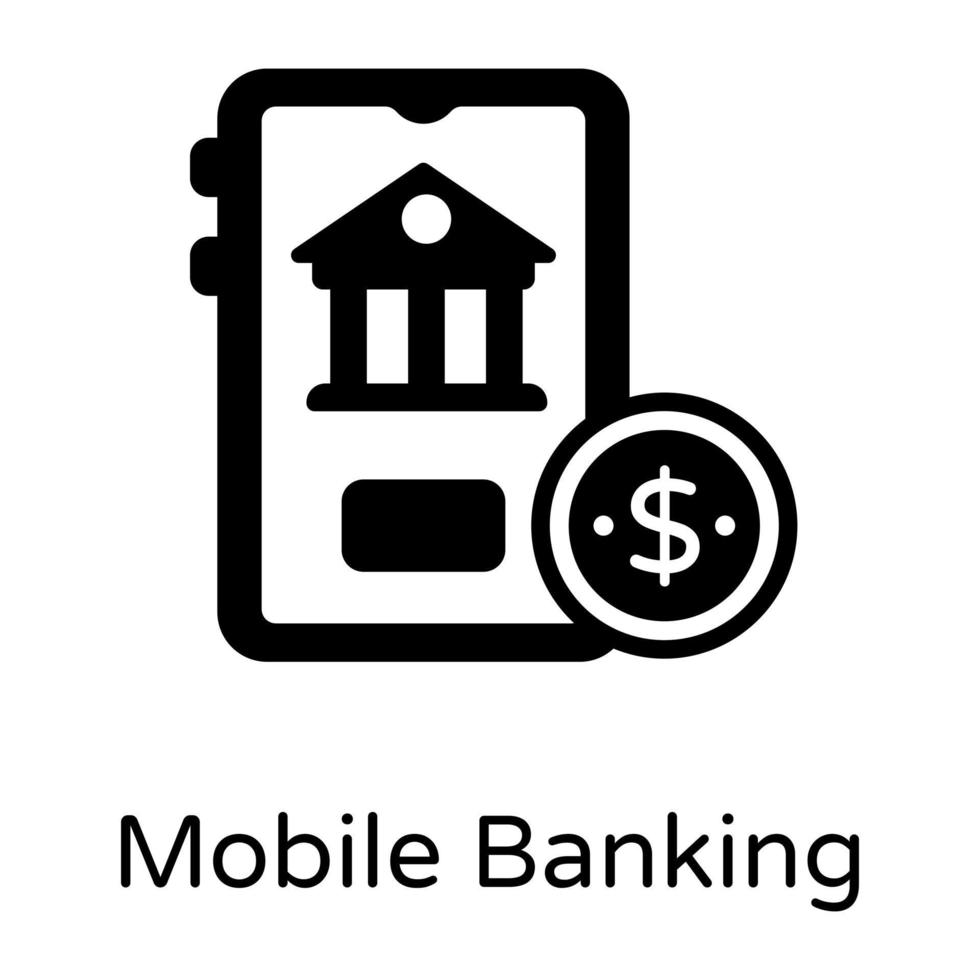 mobile banking online vettore