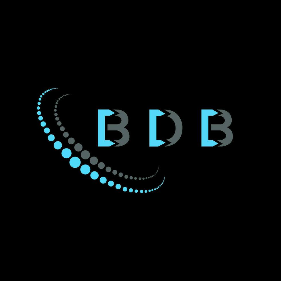 bdb lettera logo creativo design. bdb unico design. vettore