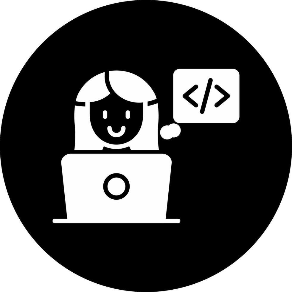 icona di vettore dello sviluppatore