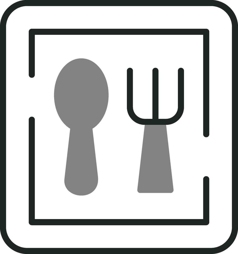 ristorante cartello vettore icona