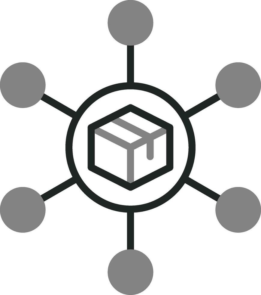 icona del vettore del centro di distribuzione