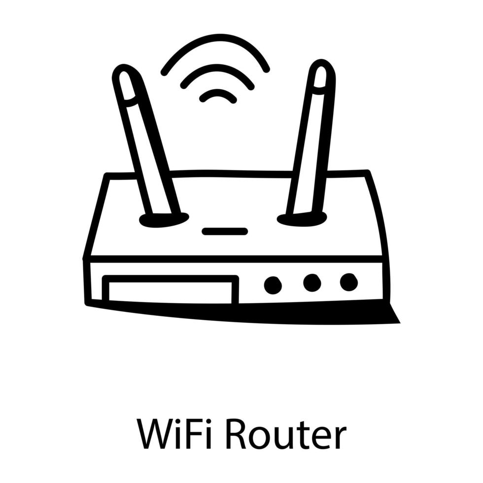 router e modem wifi vettore