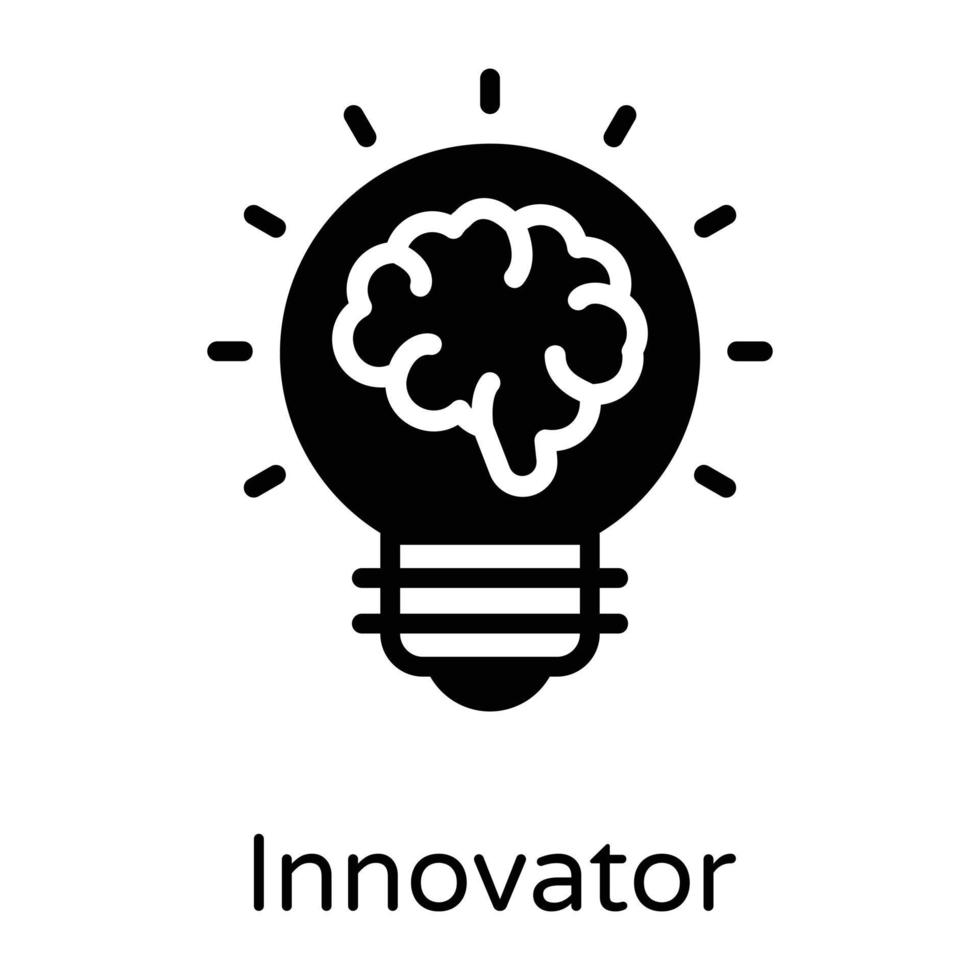 innovatore e mentalità creativa vettore