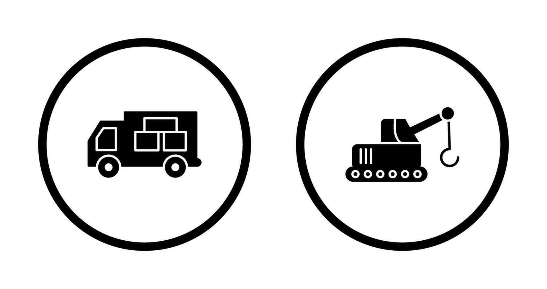 la logistica auto e sollevatore icona vettore