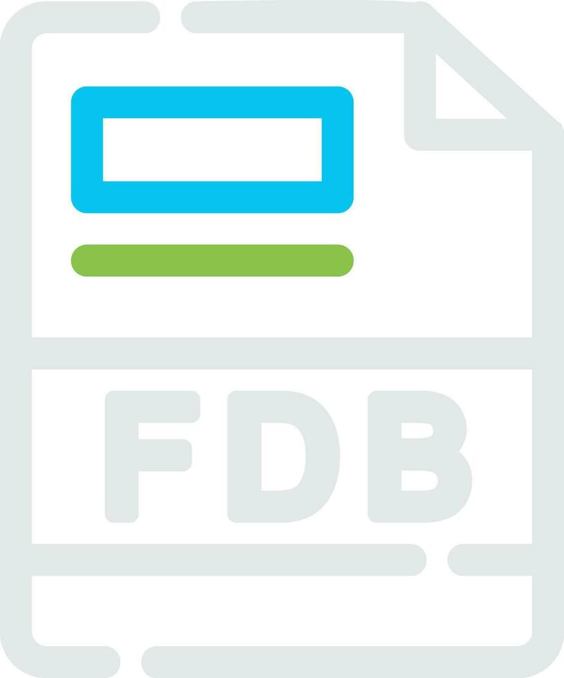 fdb creativo icona design vettore