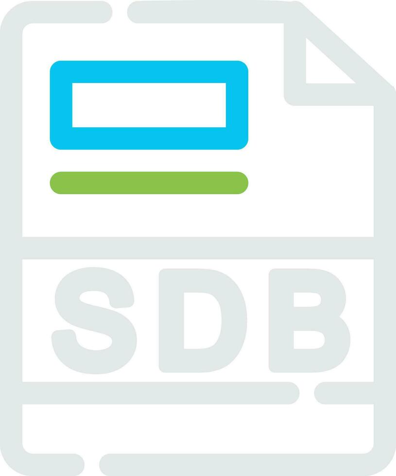 sdb creativo icona design vettore