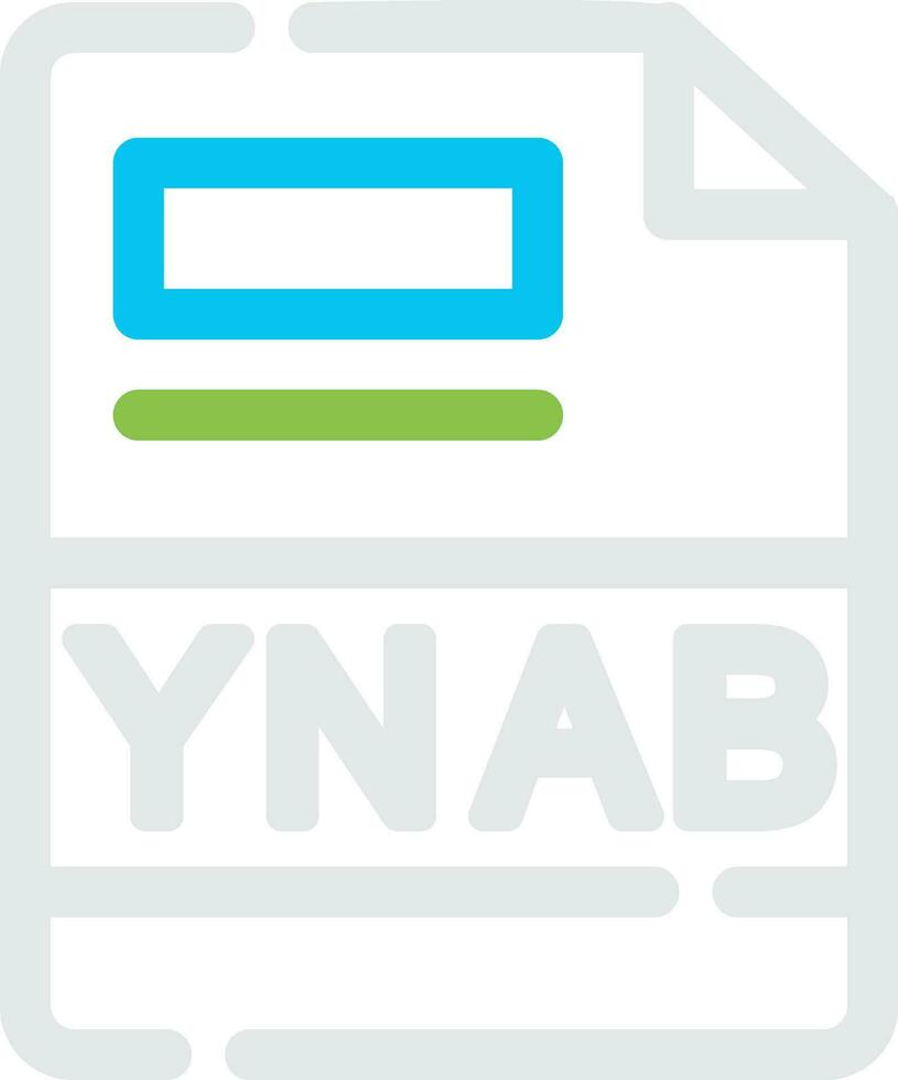 ynab creativo icona design vettore