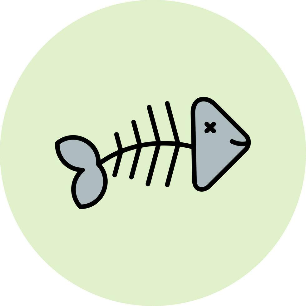 lisca di pesce vettore icona