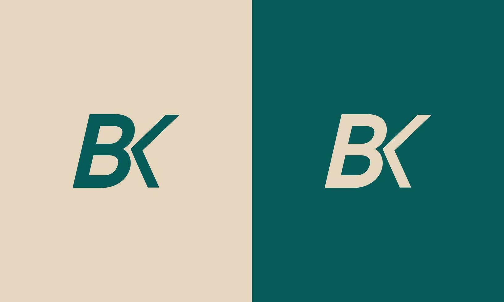 bk kb B K iniziale lettera lusso-premio logo. vettore