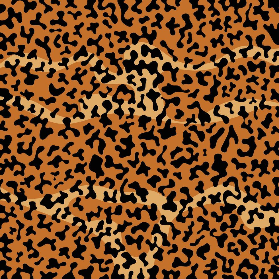 leopardo Stampa modello animale senza soluzione di continuità. leopardo pelle astratto per stampa, taglio e mestieri ideale per tazze, adesivi, stampini, ragnatela, coperchio. casa decorare e di più. vettore