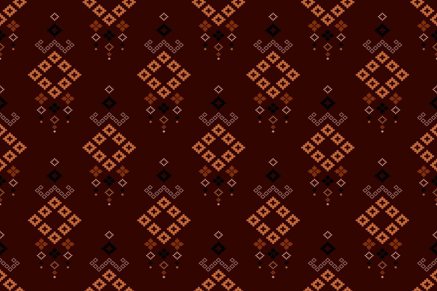 rosso attraversare punto colorato geometrico tradizionale etnico modello ikat senza soluzione di continuità modello astratto design per tessuto Stampa stoffa vestito tappeto le tende e sarong azteco africano indiano indonesiano vettore