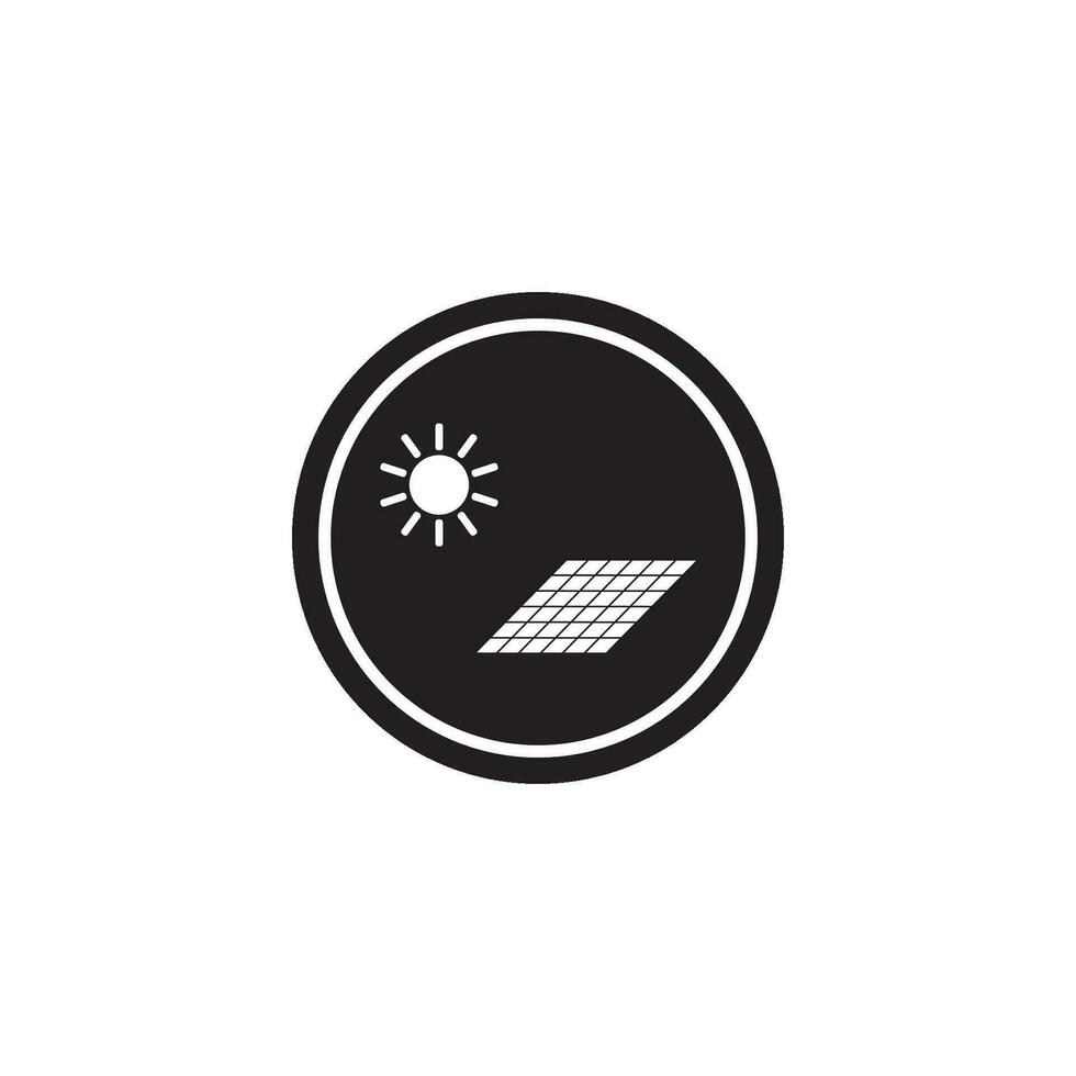 solare pannello icona vettore