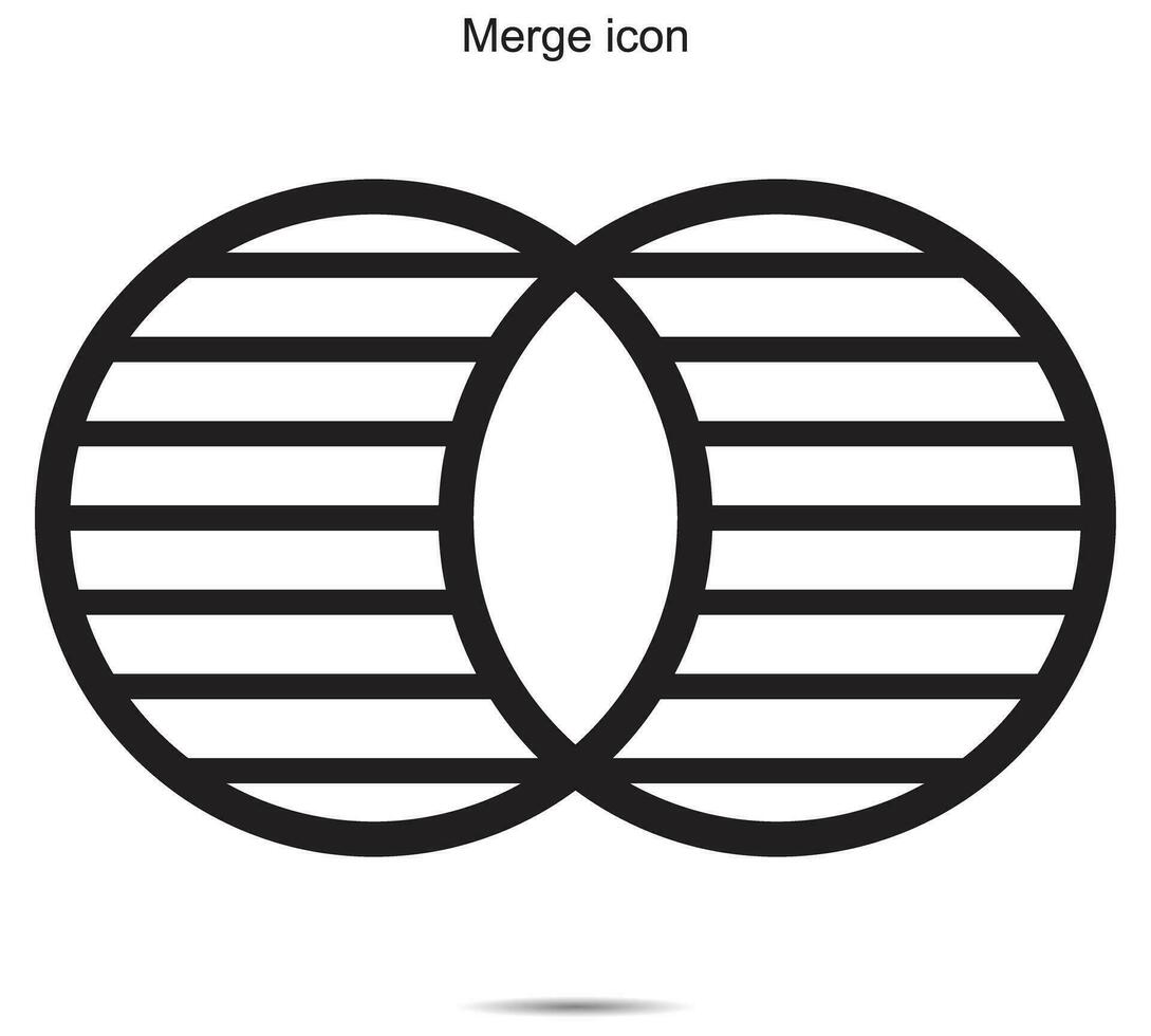 merge icona, vettore illustrazione