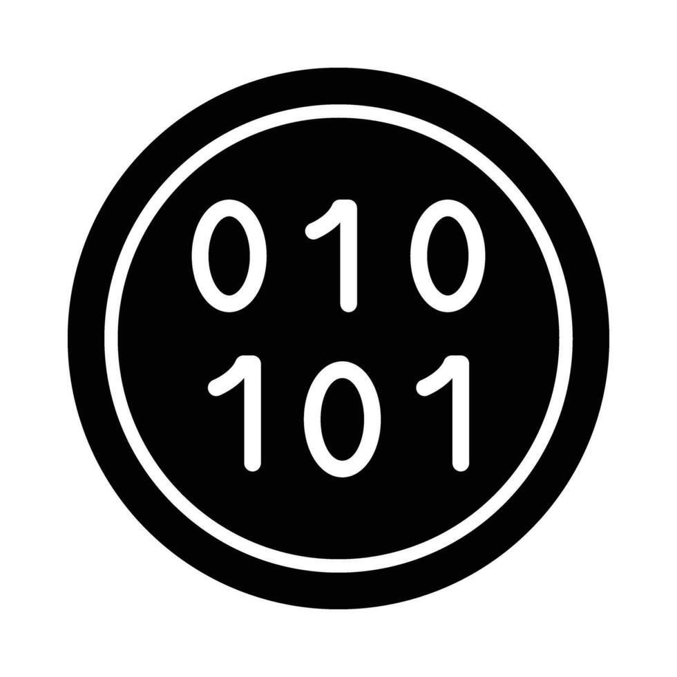 binario vettore glifo icona per personale e commerciale uso.