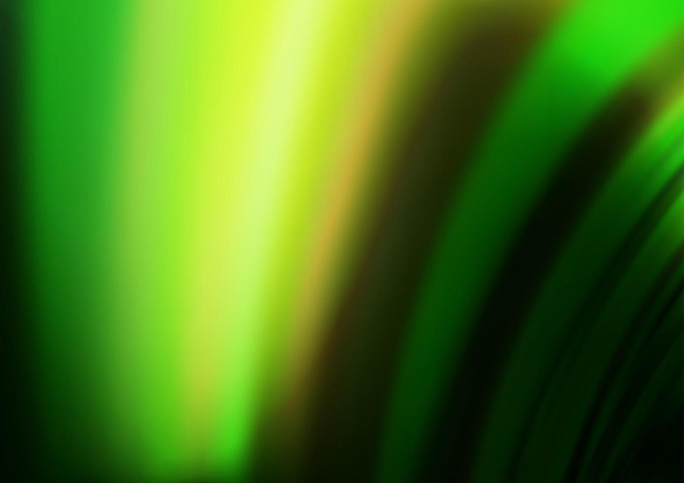 sfondo vettoriale verde scuro con cerchi curvi.