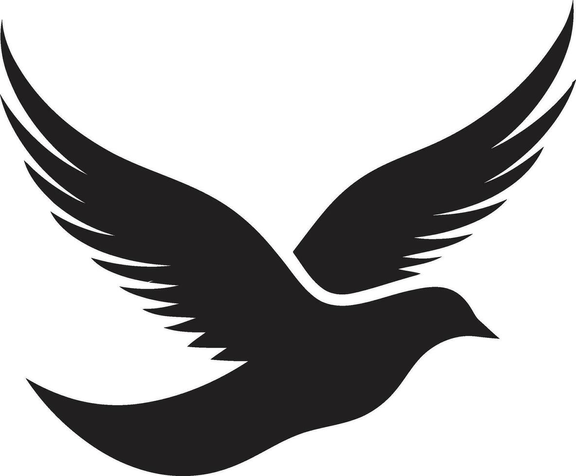 nero colomba vettore logo con swoosh e stelle un' simbolo di ambizione e realizzazione nero colomba vettore logo con swoosh e turbinii un' creativo e elegante design