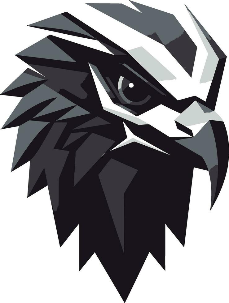 nero vettore predatore falco logo un' simbolo di energia e precisione predatore falco un' nero vettore logo per il grassetto e audace