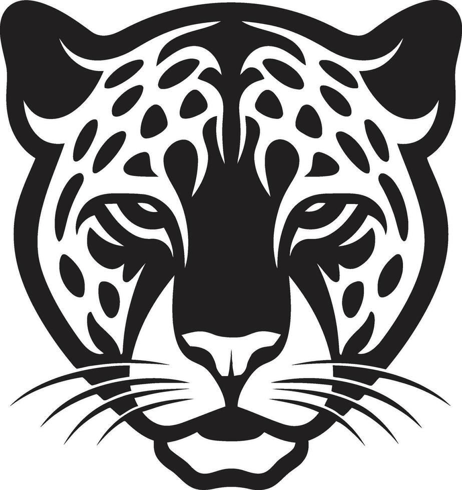 lo stalking eccellenza nero leopardo emblema nel vettore feroce eleganza nero vettore leopardo logo