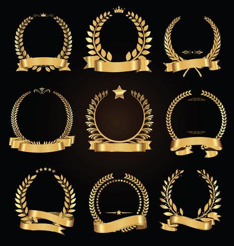 Collezione Laurel Wreath vettore