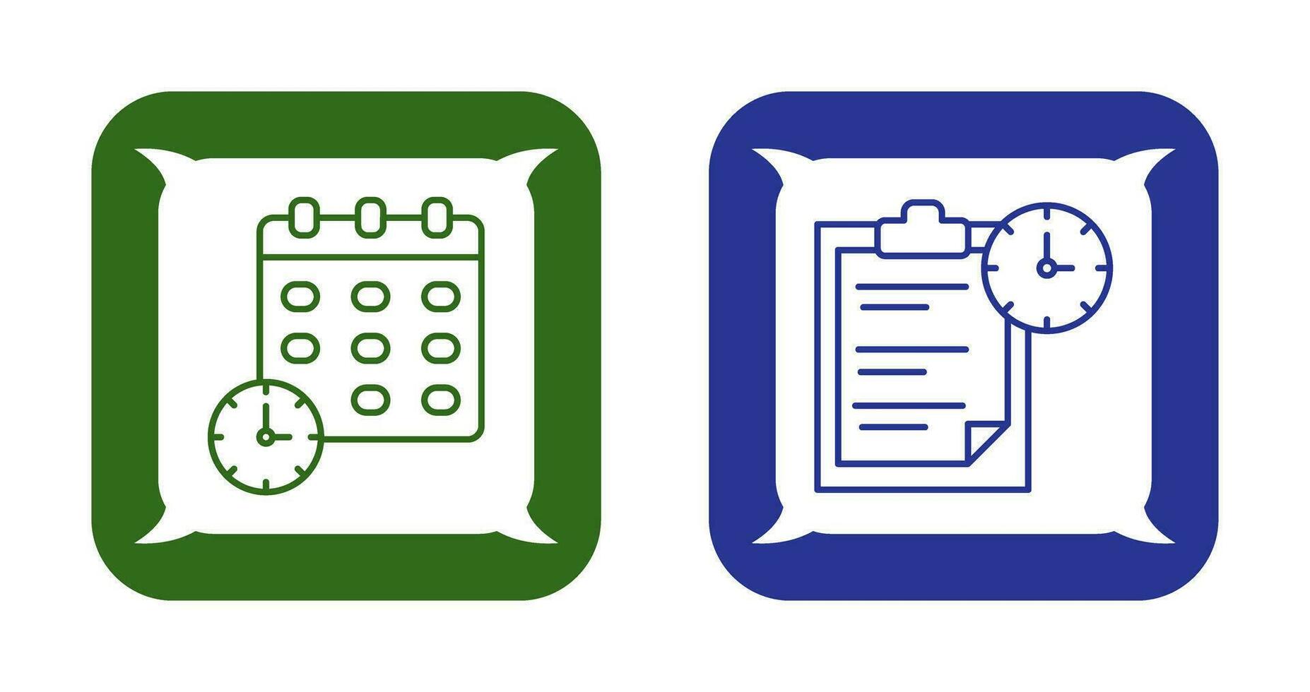 Scadenza e compito gestione icona vettore