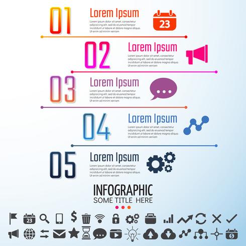 Modello di progettazione infografica vettore