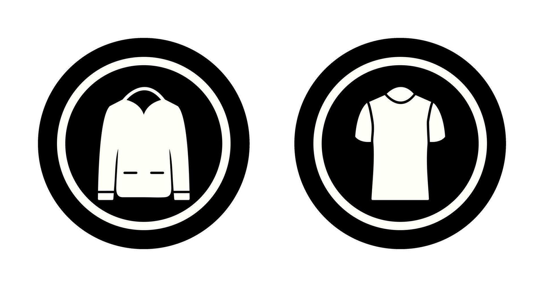 Uomini giacca e polo camicia icona vettore