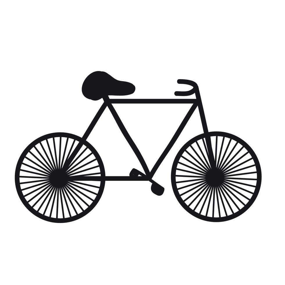 icona della bicicletta, stile di vita attivo vettore