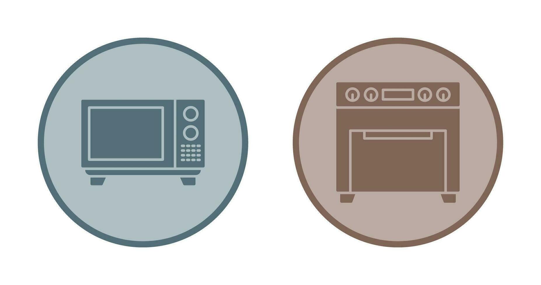 microonde e forno icona vettore