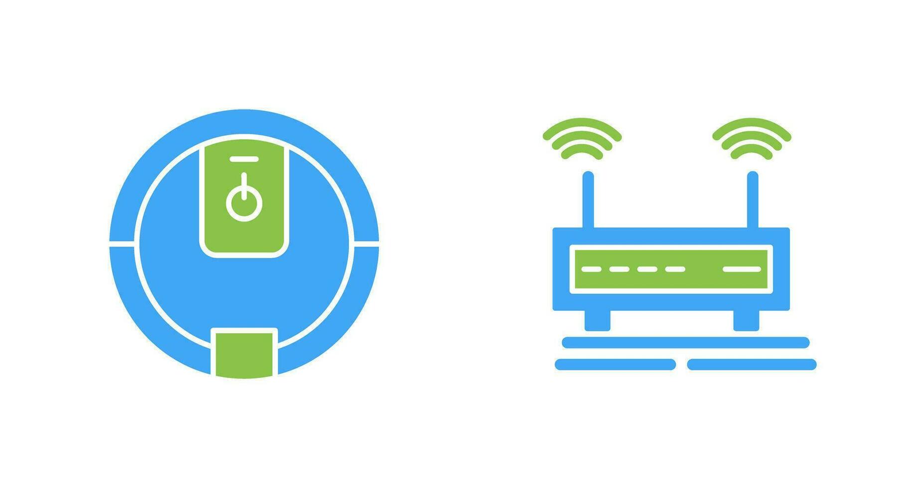 energia pulsante e Wi-Fi segnali icona vettore