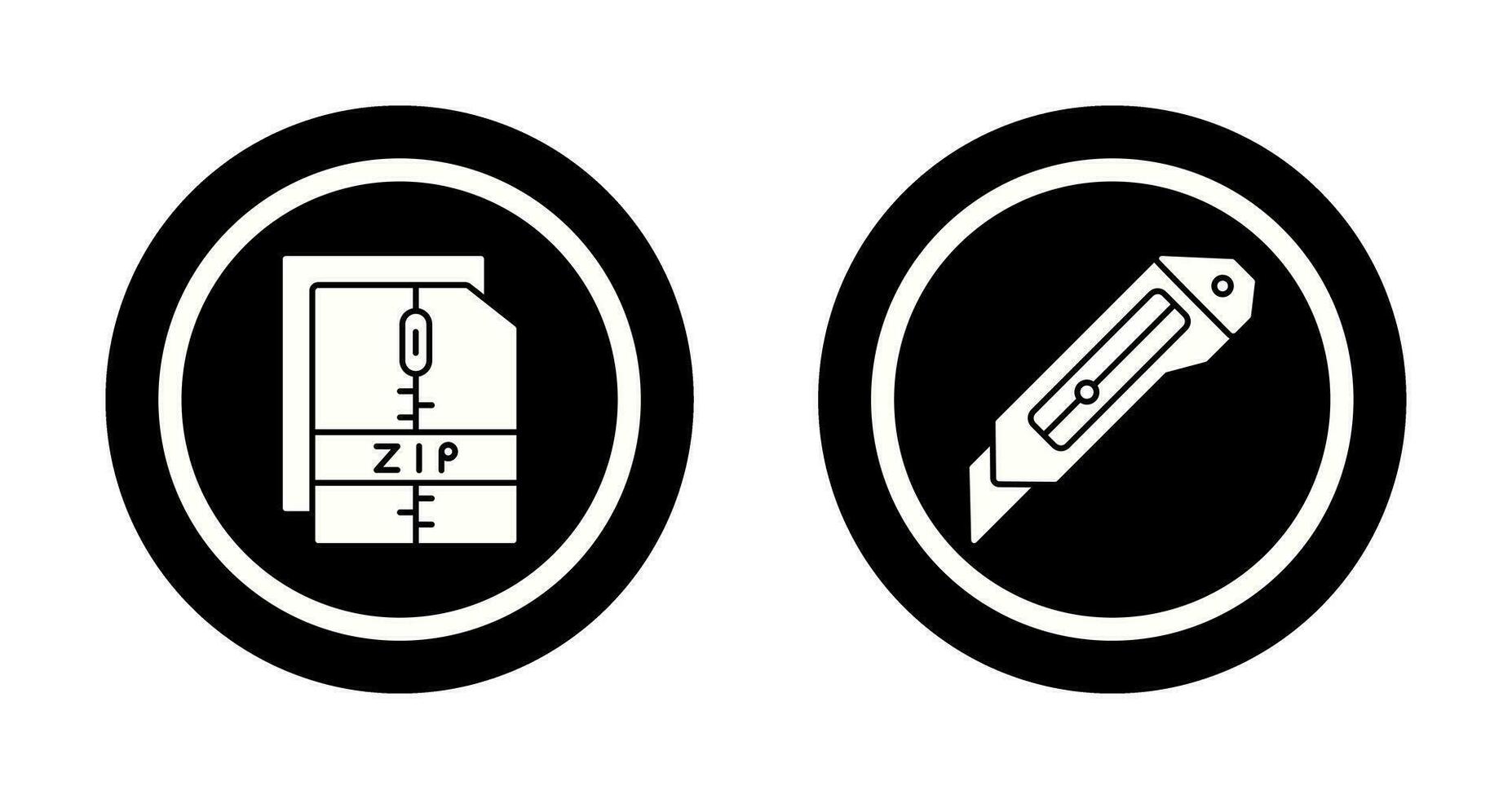 fresa e cerniera lampo file icona vettore