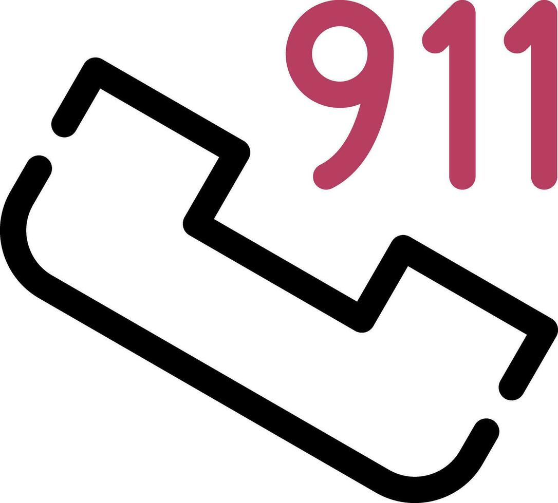 chiamata 911 creativo icona design vettore