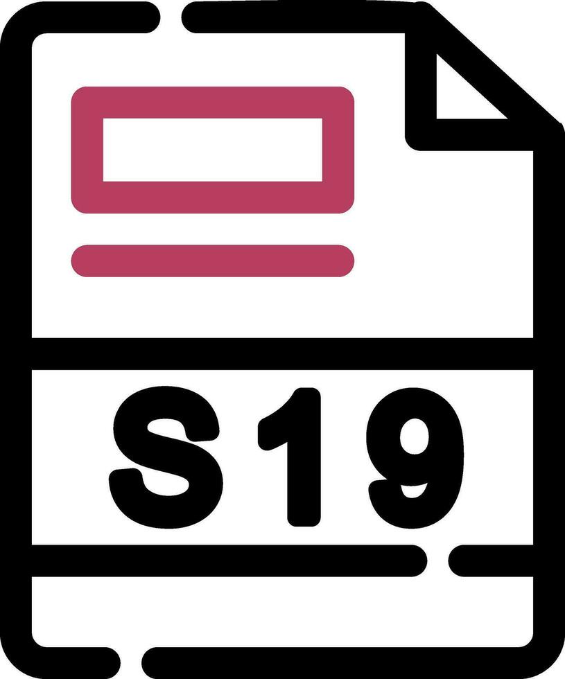 s19 creativo icona design vettore