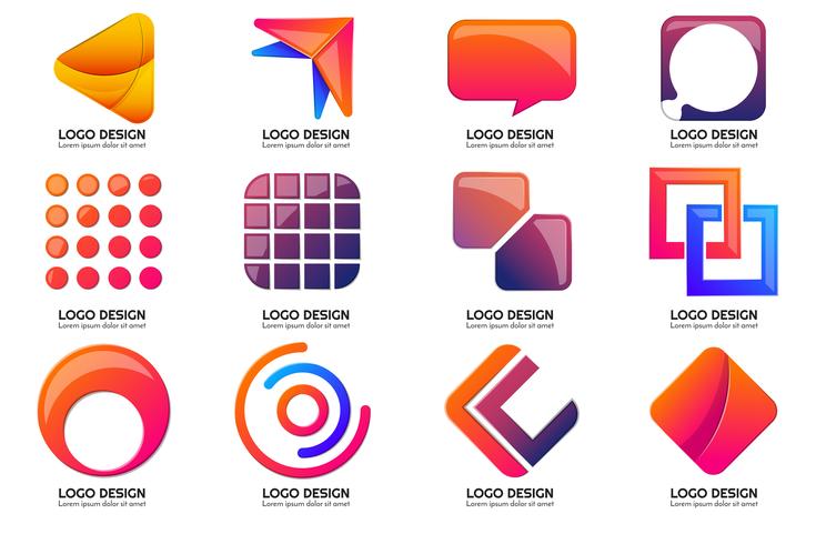 Logo moderno Minimal Vector per banner