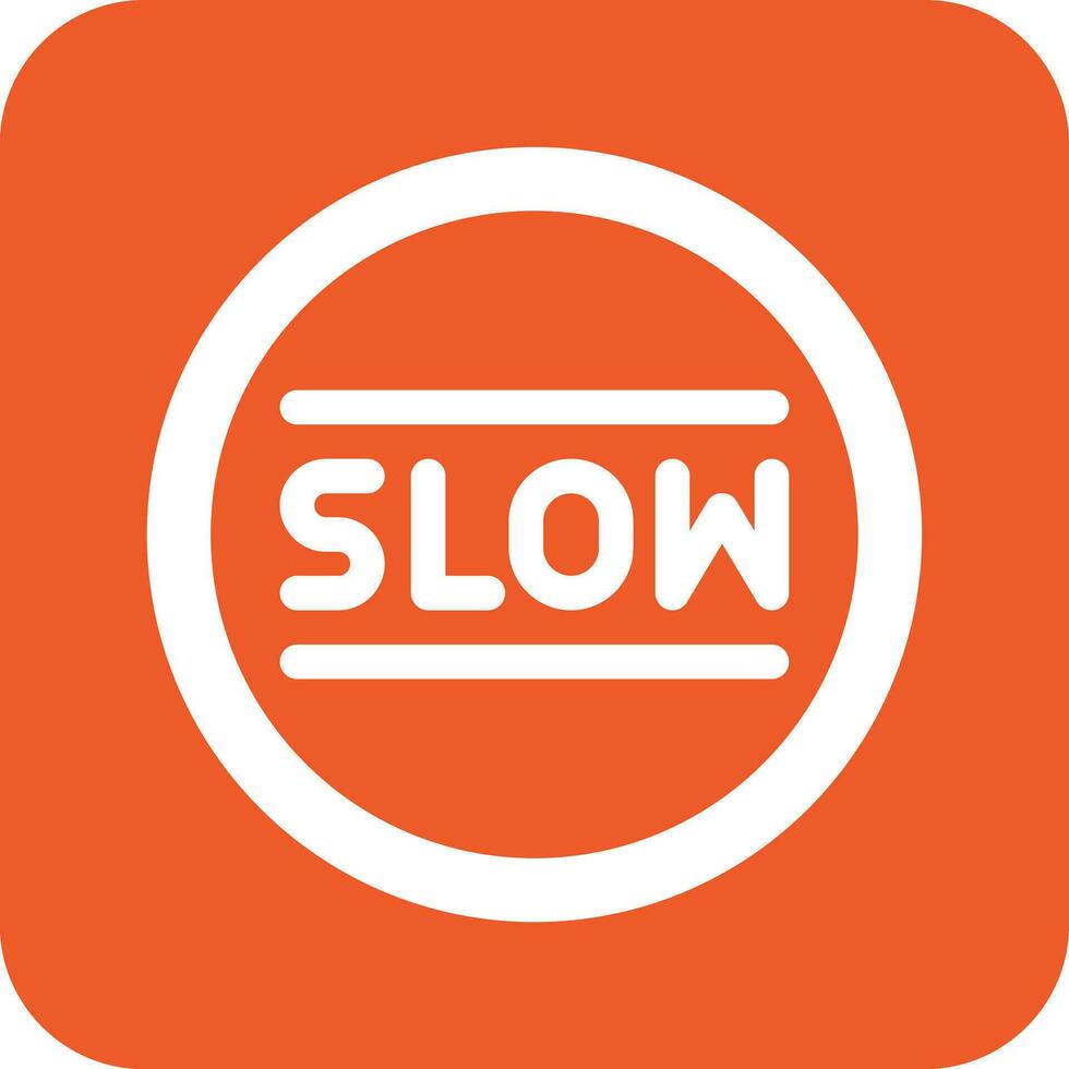 illustrazione del design dell'icona vettore lento