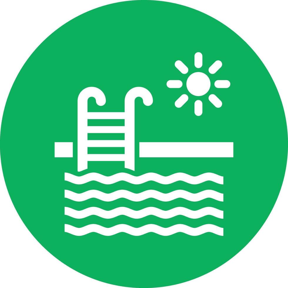 illustrazione del design dell'icona di vettore della piscina