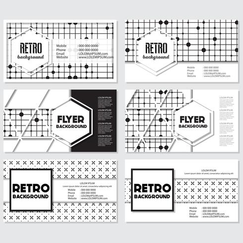 Vecchio retro modello di progettazione del fondo di stile dell&#39;annata vettore