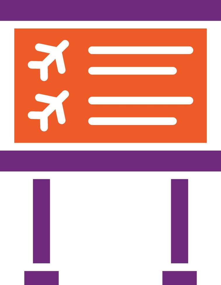 illustrazione del design dell'icona di vettore di informazioni di volo