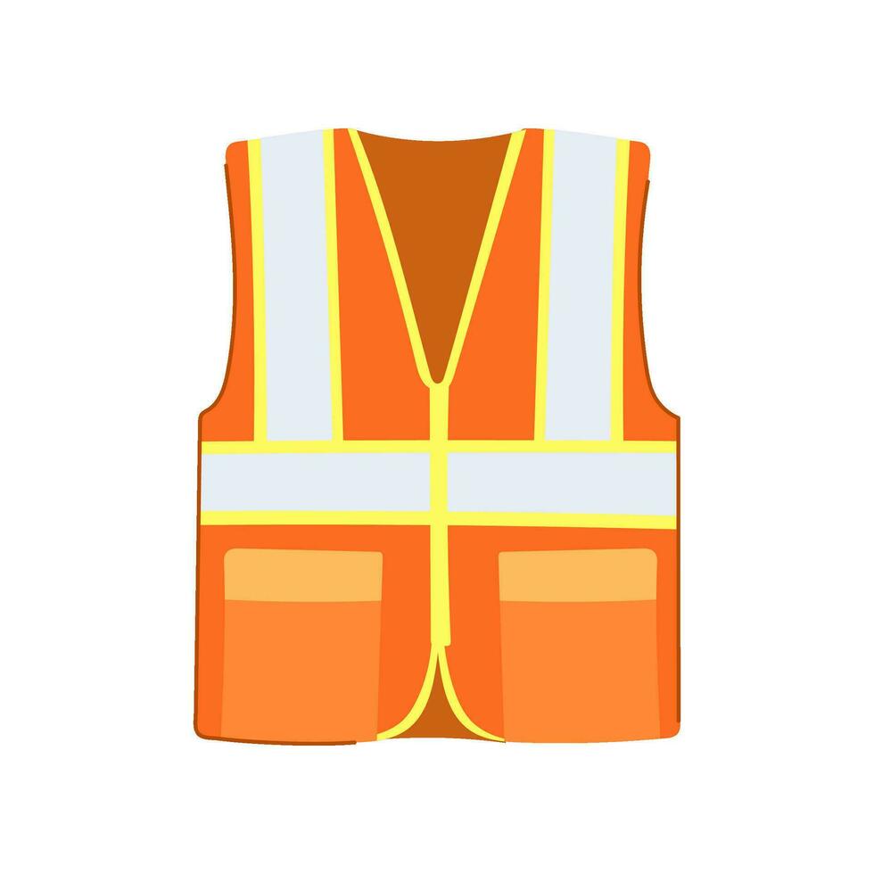 giacca sicurezza veste cartone animato vettore illustrazione